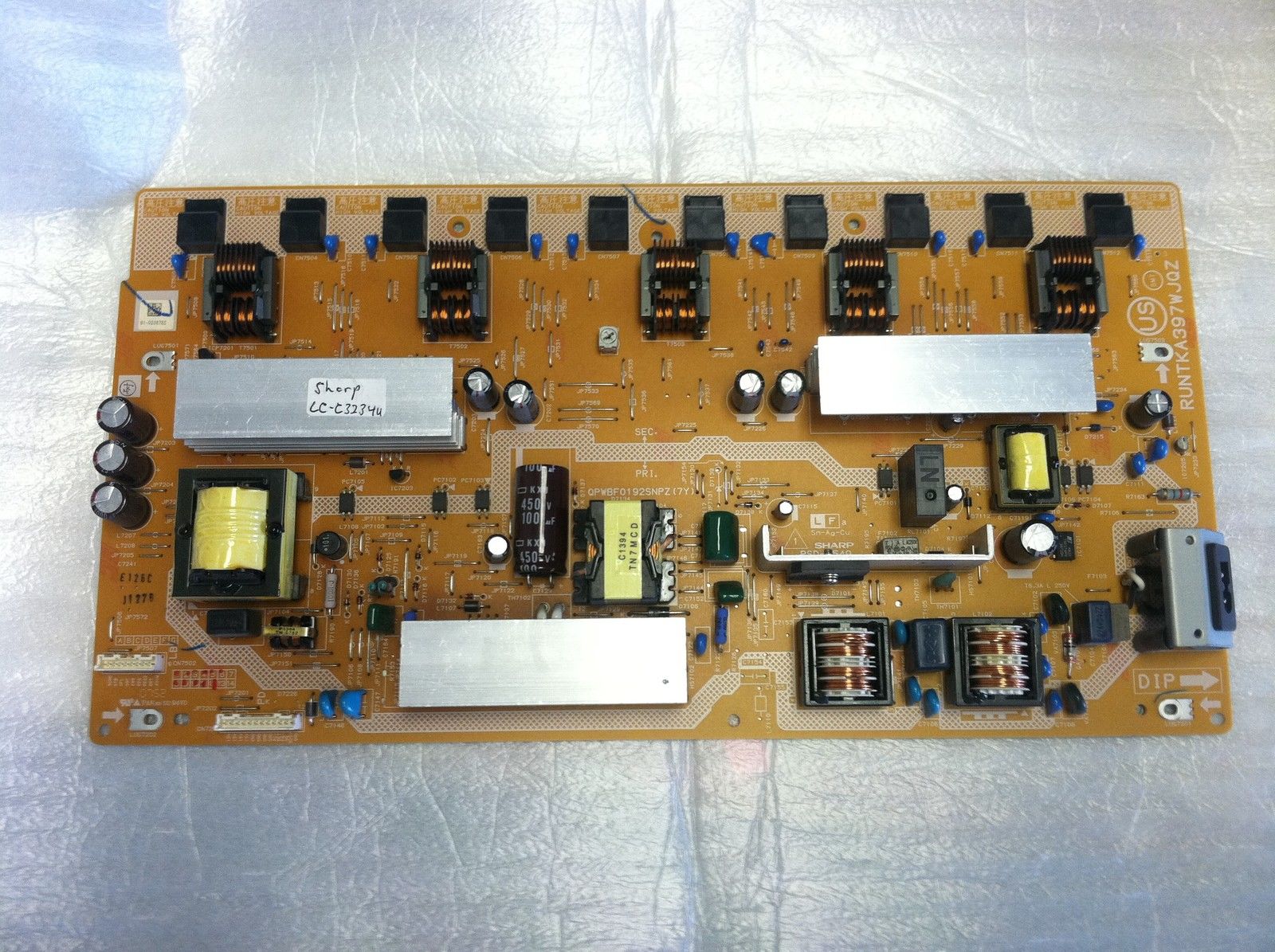 Sharp LCD TV Netzteilplatine RUNTKA522WJQZ QPWBS0231SNPZ